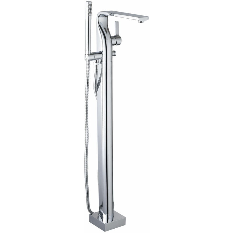 Just Taps Plus Jtp Curve Freestanding Bath Shower Mixer Tap With Kit