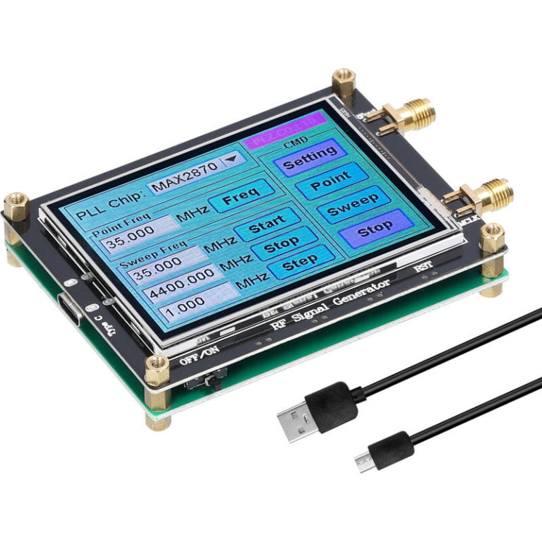 MAX2870 Signal Generator 23 5MHz 6000MHz PLL Frequency Touching Screen