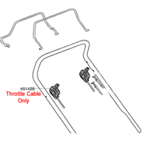 AL-KO Replacement Throttle Cable (AK451428)