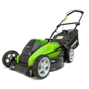 Greenworks Steel Deck 40v 45cm Cordless Lawnmower with x2 2.5ah Batteries and Charger