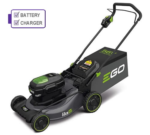 EGO Power + LM2011E Cordless Steel Deck Lawnmower c/w battery and charger