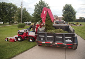 Collect Mulched Grass And Leaves