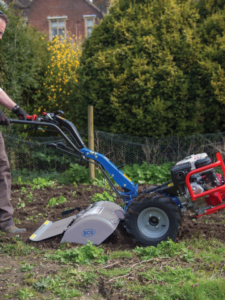 BCS 710 Wheel Powered Rotavator In Action