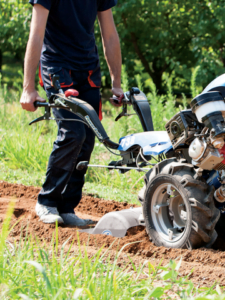 BCS 738 Wheel Driven Rotavator In Action