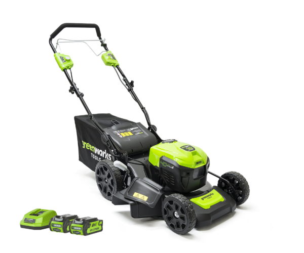Greenworks GD40LM46SPK2X 46cm 40v Walk Behind Mower Self Propelled (2 x 2Ah Batteries and Charger Included)
