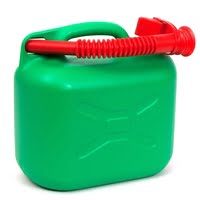 5 Litre Green Plastic Jerry Can for Fuel - Petrol Can
