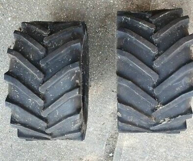 Four hardly used tyres for sale, originally fitted on Ferris zero turn ride on mower. ...