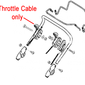 AL-KO Lawnmower Throttle Cable 470531