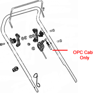 AL-KO Rear Roller Lawnmower OPC Cable 545165