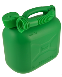 Green 5 Litre Plastic Fuel Can