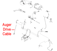 Stiga Snow 1171 & 1381 Pro HST Drive Cable Auger 1812-2183-01