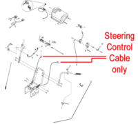 Stiga Snow Flake & Snow Power Steering Cable 1812-2538-01