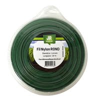 Nylon Round Trimmer-Line - Replacement Strimmer Line - 2.4mm x 87m - JR FNY008