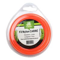 Square Nylon Trimmer-Line Replacement Strimmer Line - 2mm x 15m - JR FNY036