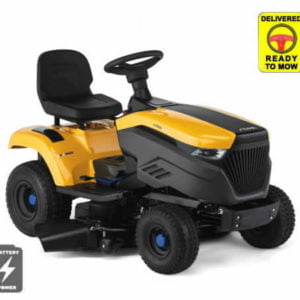 Stiga e-Ride S300 Battery Side Discharge Lawn Tractor