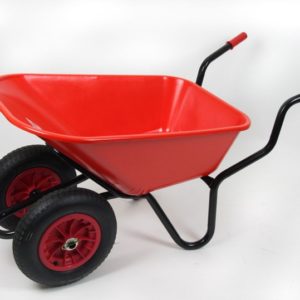 Bullbarrow Bronco Duo Wheelbarrow 110 Litres (Red)