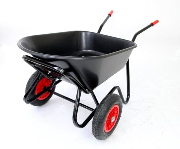 Bullbarrow Mammouth Duo Wheelbarrow 165 Litres (Black)