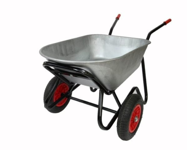 Bullbarrow Mammouth Duo Wheelbarrow 165 Litres (Silver)