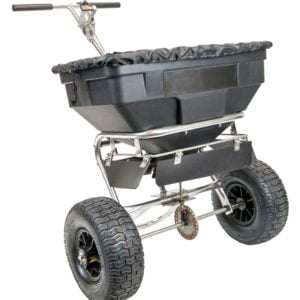 The Handy 125lbs Push Salt Spreader