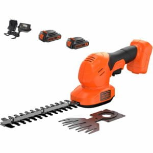 Black and Decker BCSS18 18v Cordless Shrub Shears 2 x 2ah Li-ion Charger
