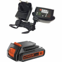 Black and Decker Genuine 18v Li-ion Battery and Charger Pack 2ah