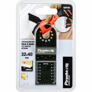 Black and Decker X26105 Piranha Oscillating Multi Tool HCS Precision Plunge Cut Saw Blade 32mm Pack of 1