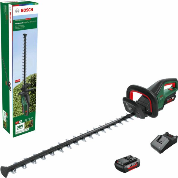 Bosch ADVANCEDHEDGECUT 36V-65 36v Cordless Brushless Hedge Trimmer 650mm 2 x 2ah Li-ion Charger