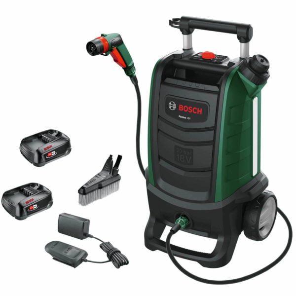 Bosch FONTUS Gen II 18v Cordless Low Pressure Washer 20 Bar 2 x 2.5ah Li-ion Charger