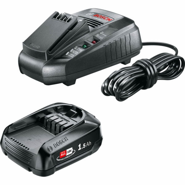 Bosch Genuine 18v Cordless Li-ion Battery 1.5ah and 3A Fast Charger Set 1.5ah