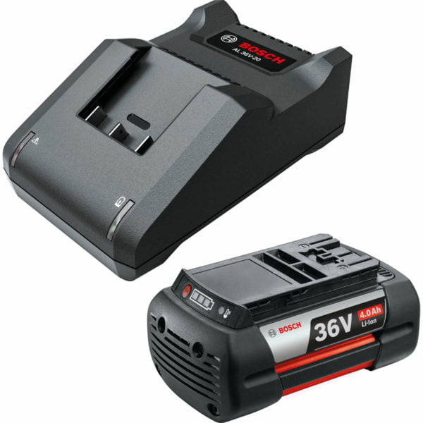 Bosch Genuine GARDEN 36v Cordless Li-ion Battery 4ah and Charger 4ah