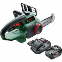 Bosch UNIVERSALCHAIN 18v Cordless Chainsaw 200mm 1 x 4ah Li-ion Charger