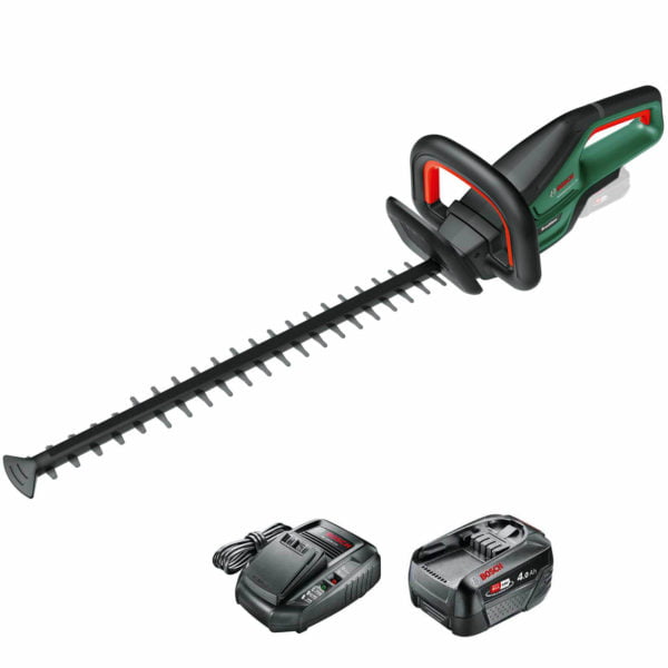 Bosch UNIVERSALHEDGECUT 18V-55 18v Cordless Hedge Trimmer 550mm 1 x 4ah Li-ion Charger