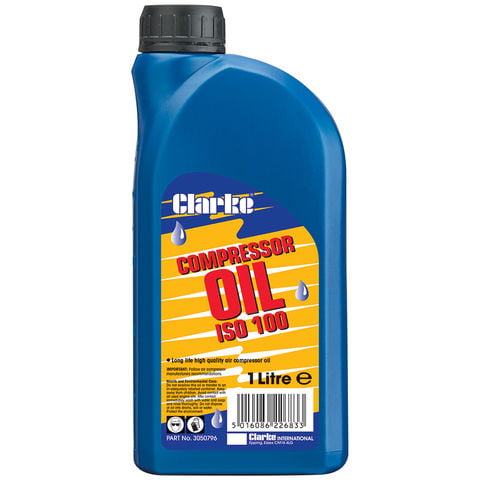 Clarke Clarke ISO 100 (SAE30) 1L Long Life Compressor Oil