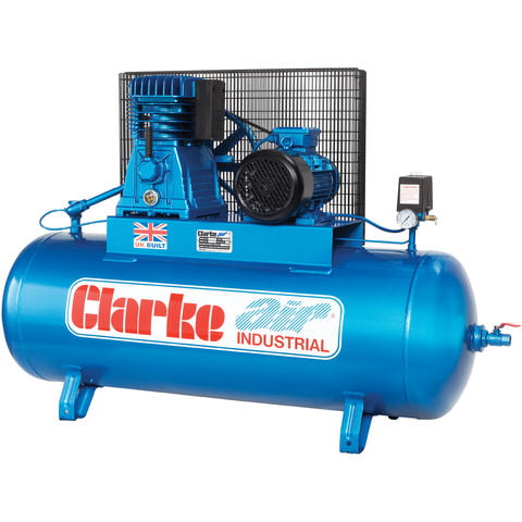 Clarke Clarke XE25/200 (WIS) 23cfm 200Litre 5.5HP Industrial Air Compressor (400V)