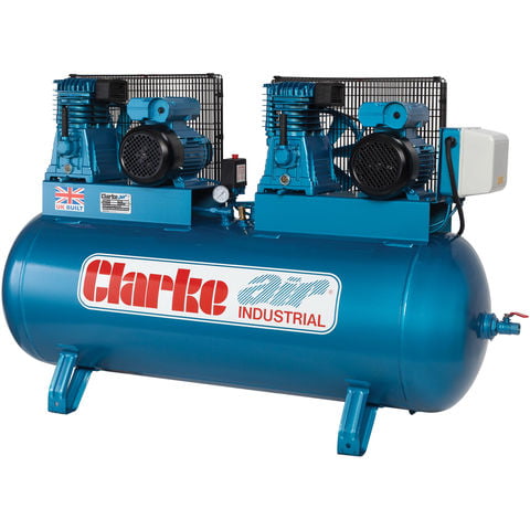 Clarke Clarke XE29/270 (OL) 28cfm 270Litre 2x3HP Industrial Air Compressor (230V)