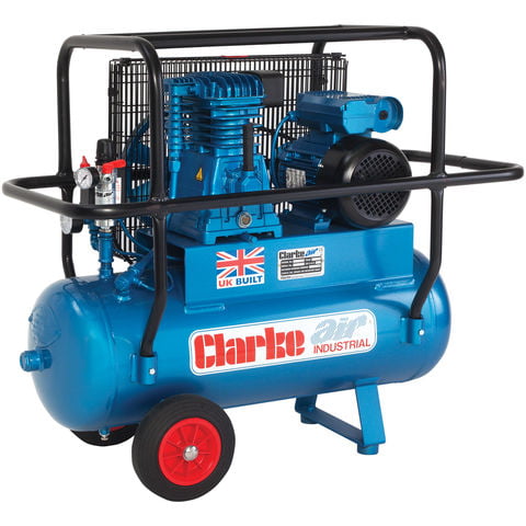 Clarke Clarke XEP15H/50 (OL) 14cfm 50Litre 3HP Industrial Air Compressor with Cage (230V)