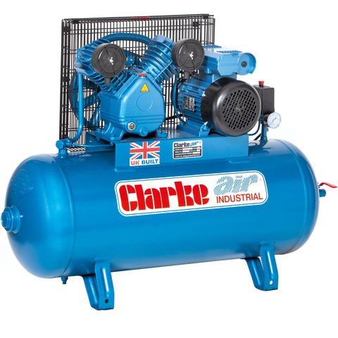 Clarke Clarke XEV16/100 (OL) 14cfm 100Litre 3HP Industrial Air Compressor (230V)