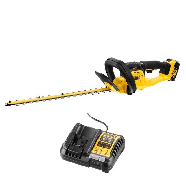 DeWalt DCMHT563 18v XR Cordless Hedge Trimmer 550mm 1 x 5ah Li-ion Charger