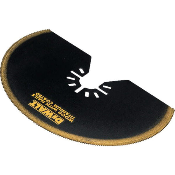 DeWalt DT20709 Titanium Plasterboard and Wood Oscillating Multi Tool Segment Saw Blade 100mm Pack of 1