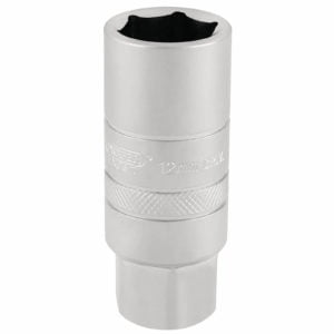 Draper 3/8" Drive Satin Chrome Hexagon Spark Plug Socket 3/8" 12mm