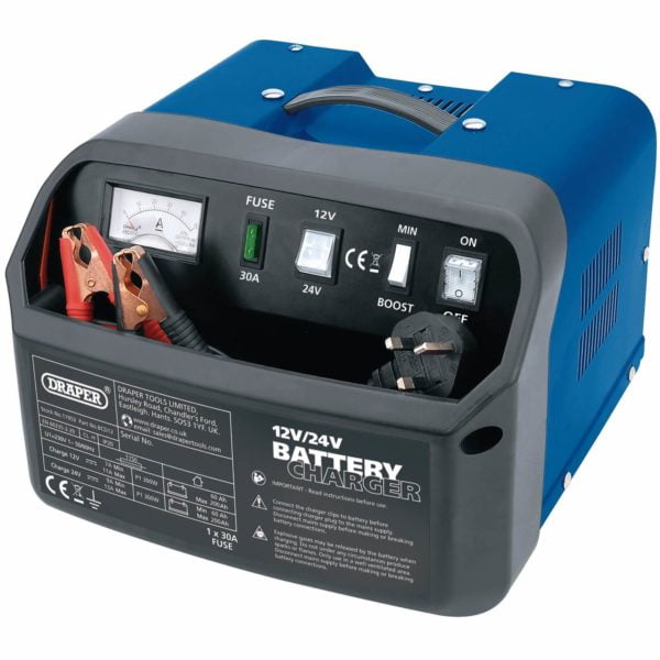 Draper BCD12 Car Battery Charger 12v or 24v