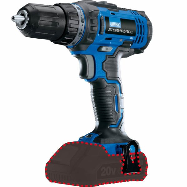 Draper CD20SF Storm Force 20V Cordless Rotary Drill No Batteries No Charger No Case