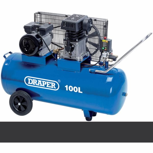 Draper DA100/330 Belt Driven Air Compressor 100 Litre 240v