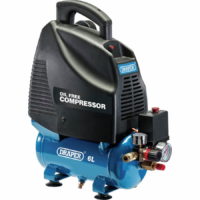 Draper DA6/169 Oil Free Air Compressor 6 Litre 240v