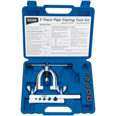 Draper Draper 7 Piece Brake Pipe Flaring Kit