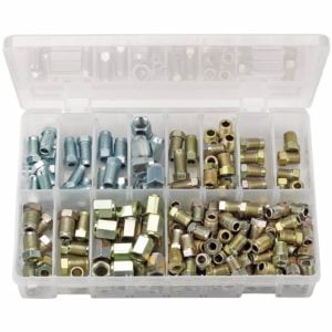 Draper Expert 205 Piece Brake Pipe Fitting Kit Male and Female