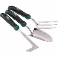 Draper Expert Heavy Duty Stainless Steel Hand Fork, Trowel and Weed Fork Set