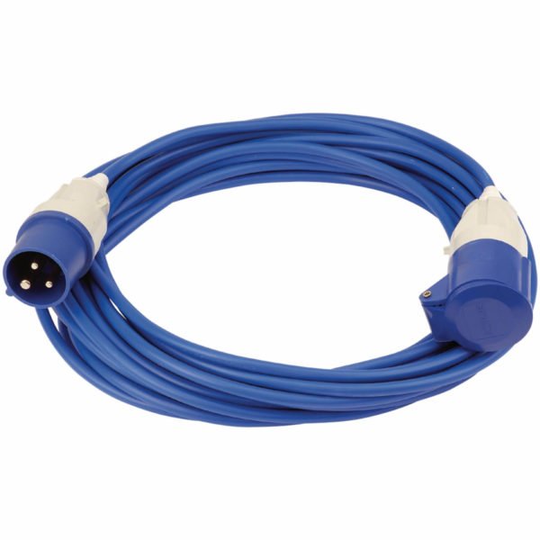 Draper Extension Trailing Lead 16 amp Blue Cable 240v 14m