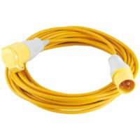 Draper Extension Trailing Lead 16 amp Yellow Cable 110v 14m