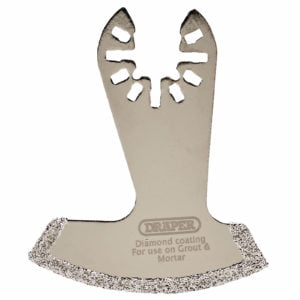 Draper Oscillating Multi Tool Diamond Grout and Mortar Blade 52mm Pack of 1